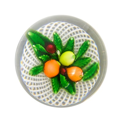 Lot 30 - A St Louis Fruit Paperweight, circa 1850,...