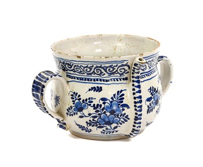 Lot 62 - A Delft Posset Pot, London or Bristol, circa...