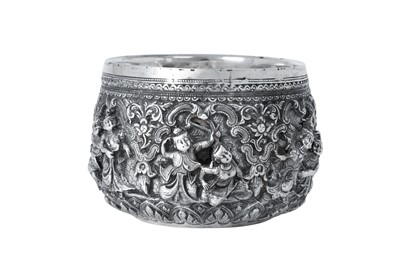 Lot 2049 - A Burmese Silver Offering Bowl