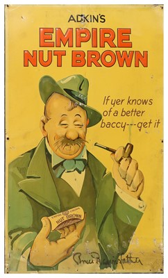 Lot 60 - Adkin's Empire Nut Brown Advertising Sign, in...