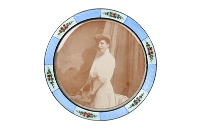 Lot 2104 - An Austro-Hungarian Silver and Enamel Photograph-Frame