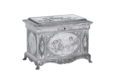 Lot 2096 - A German Silver Plate Casket
