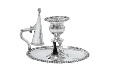 Lot 2018 - A George IV Silver Chamber-Candlestick