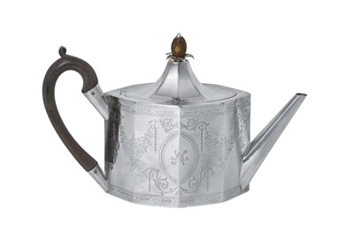 Lot 2028 - A George III Silver Teapot