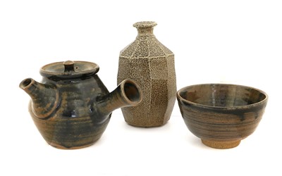 Lot 78 - Leach Pottery (St Ives): A Stoneware Cut-Sided...