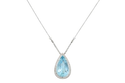 Lot 2241 - An Early 20th Century Aquamarine and Diamond...