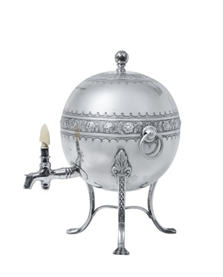 Lot 2084 - A Victorian Silver Hot-Water Urn