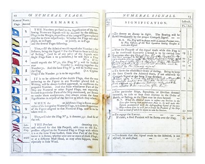 Lot 44 - Royal Navy Signal-Book for the Ship of War....