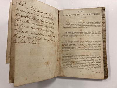 Lot 44 - Royal Navy Signal-Book for the Ship of War....