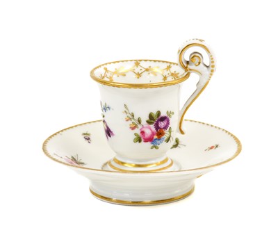 Lot 67 - A Swansea Porcelain Miniature Cabinet Cup and...