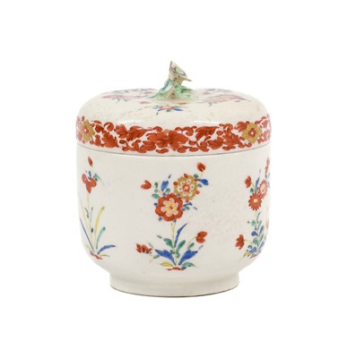 Lot 37 - A Bow Porcelain Sucrier and Cover, circa 1755,...