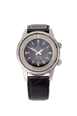 Lot 2153 - Enicar: A Rare Jumbo Size Stainless Steel...