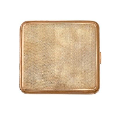 Lot 2105 - A George V Gold Cigarette-Case