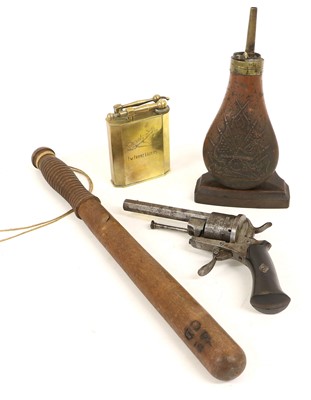 Lot 229 - A 19th Century Belgian Six Shot Double Action...