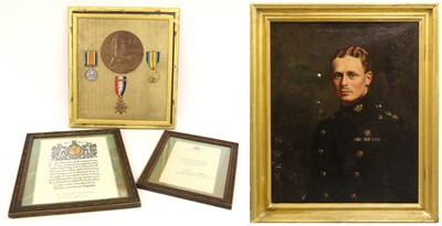 Lot 7 - A First World War Mons Casualty Group, awarded...