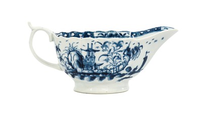 Lot 44 - A Worcester Porcelain Sauceboat, circa 1765,...