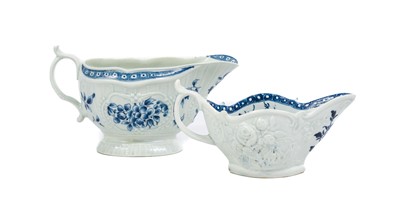 Lot 45 - A Worcester Porcelain Sauceboat, circa 1765,...