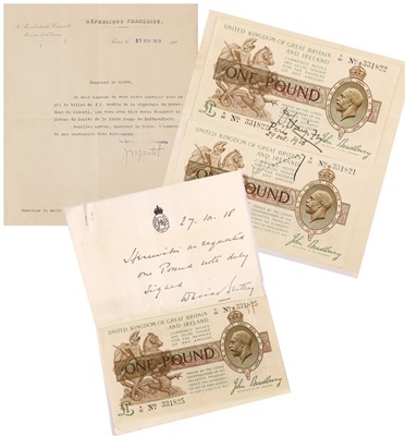 Lot 55 - Douglas Haig, George Clemenceau and David...