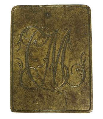 Lot 78 - A Georgian Cumberland Militia OR's Brass...