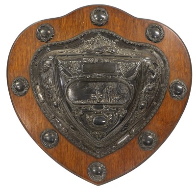 Lot 80 - An Elkington Plate Presentation Plaque to the...