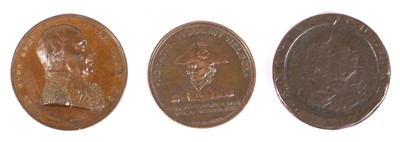Lot 17 - A Bronze Historic Medal - Admiral Earl Howe...