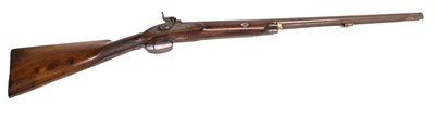 Lot 222 - A 19th Century Percussion 10 Bore Sporting Gun...