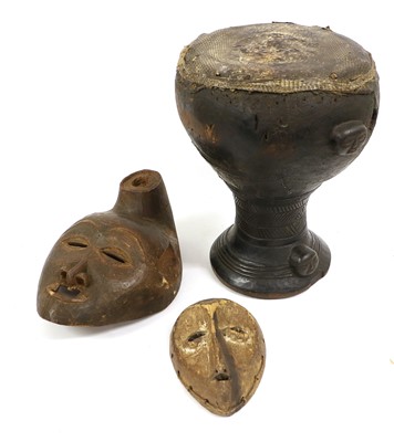 Lot 195 - A Dan Small Carved Wood Mask, Ivory Coast,...