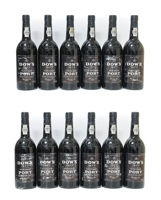Lot 64 - Dow's 1977 Vintage Port (twelve bottles)