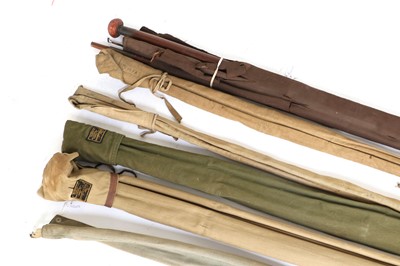 Lot 4093 - A Group Of Mainly Split Cane And Greenheart Fly Rods