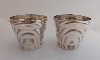 Lot 2200 - A George III Silver Double-Beaker
