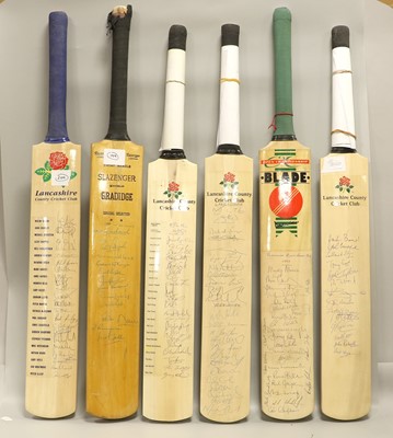 Lot 4011 - Autographed Cricket Bats