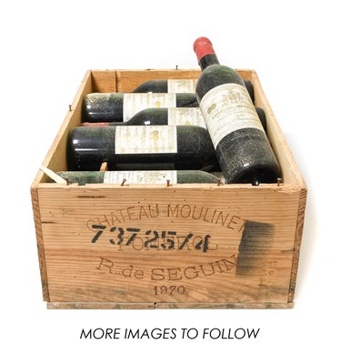 Lot 3073 - Château Moulinet 1970 Pomerol (twelve bottles)