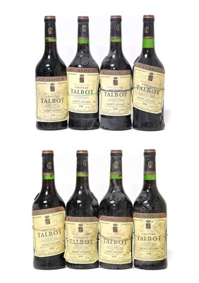Lot 3079 - Château Talbot 1978 Saint-Julien (eight bottles)