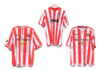 Lot 4058 - Sunderland Three Signed Football Shirts