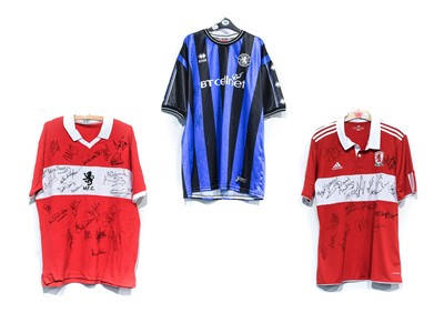 Lot 4051 - Middlesbrough Three Signed Football Shirts