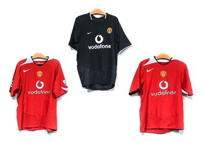 Lot 4047 - Manchester United Three Signed Shirts