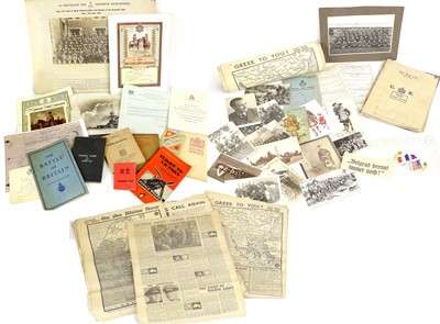 Lot 108 - A Small Quantity of Military Ephemera,...