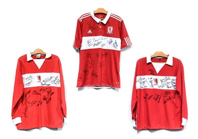 Lot 4050 - Middlesbrough Three Signed Football Shirts