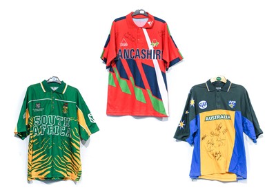 Lot 4015 - Three Signed Cricket Shirts