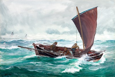 Lot 1038 - Ernest Dade (1864-1934) Taking on water...