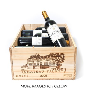 Lot 3081 - Château Talbot 2005 Saint-Julien (twelve bottles)
