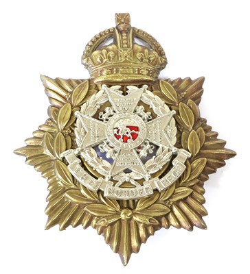 Lot 33 - An Edwardian Home Service Helmet Plate to the...