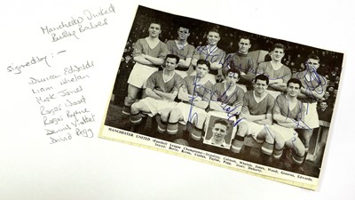 Lot 4044 - Manchester United Busby Babes Autographs