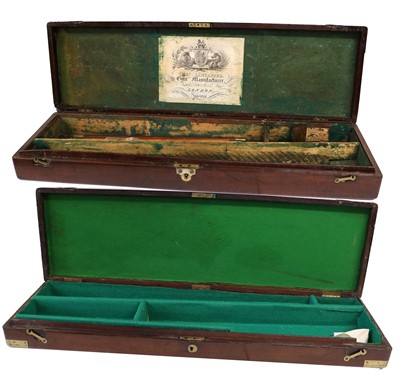 Lot 205 - A 19th Century Brass Bound Mahogany Shotgun...