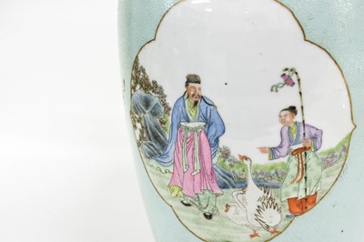 Lot 43 - A Chinese Porcelain Vase, Qianlong reign mark...