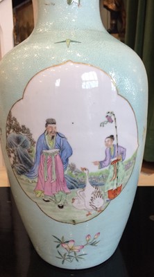 Lot 43 - A Chinese Porcelain Vase, Qianlong reign mark...