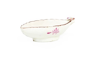 Lot 86 - A Bow Porcelain Leaf-Shaped Dish, circa 1765,...