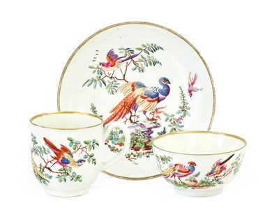 Lot 88 - A Worcester Porcelain Coffee Cup, Tea Bowl and...