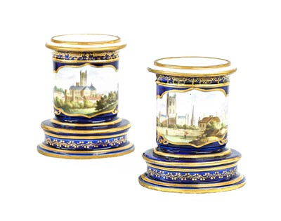 Lot 90 - A Pair of Chamberlains Worcester Porcelain...