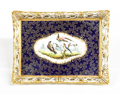 Lot 94 - An English Porcelain Tray, 19th century, of...